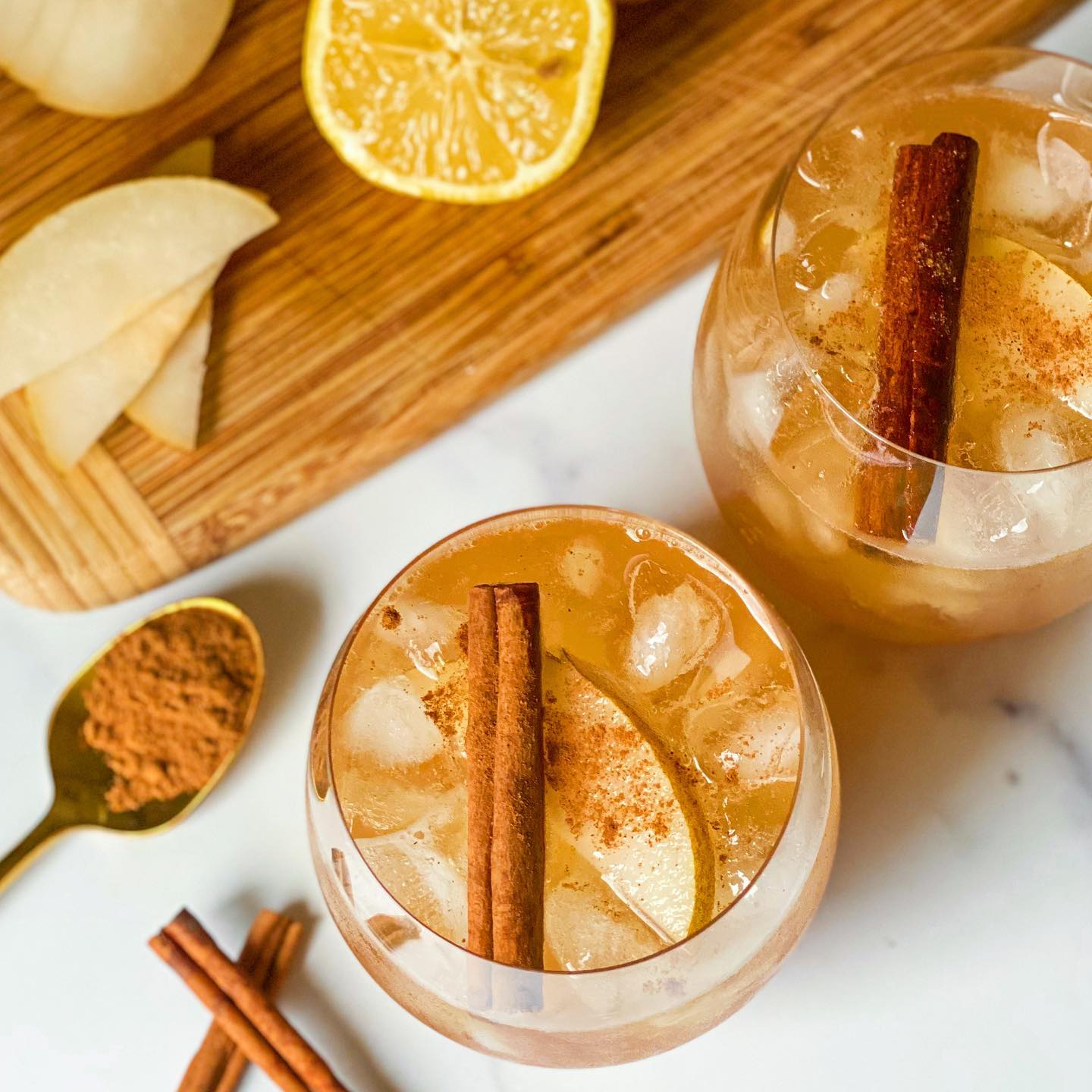 Apple Cider Bourbon Fizz