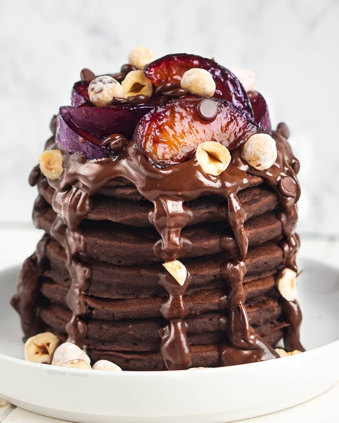 Chocolate Caramel Pancakes