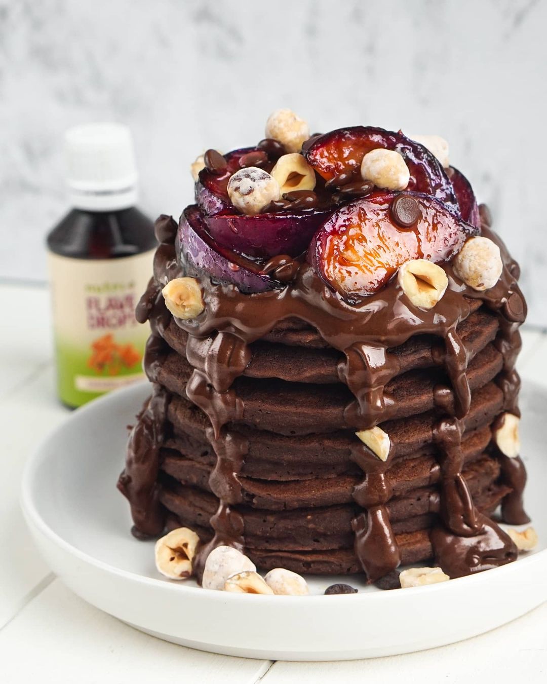 Chocolate Caramel Pancakes