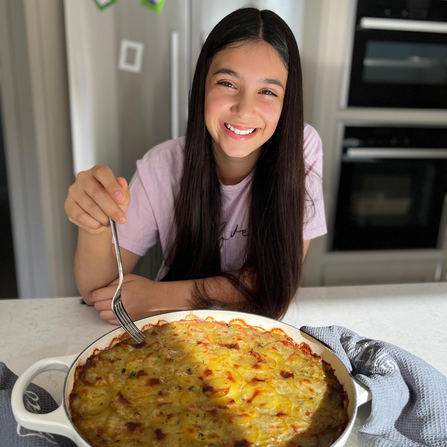 Creamy Potato Gratin with Garlic and Thyme