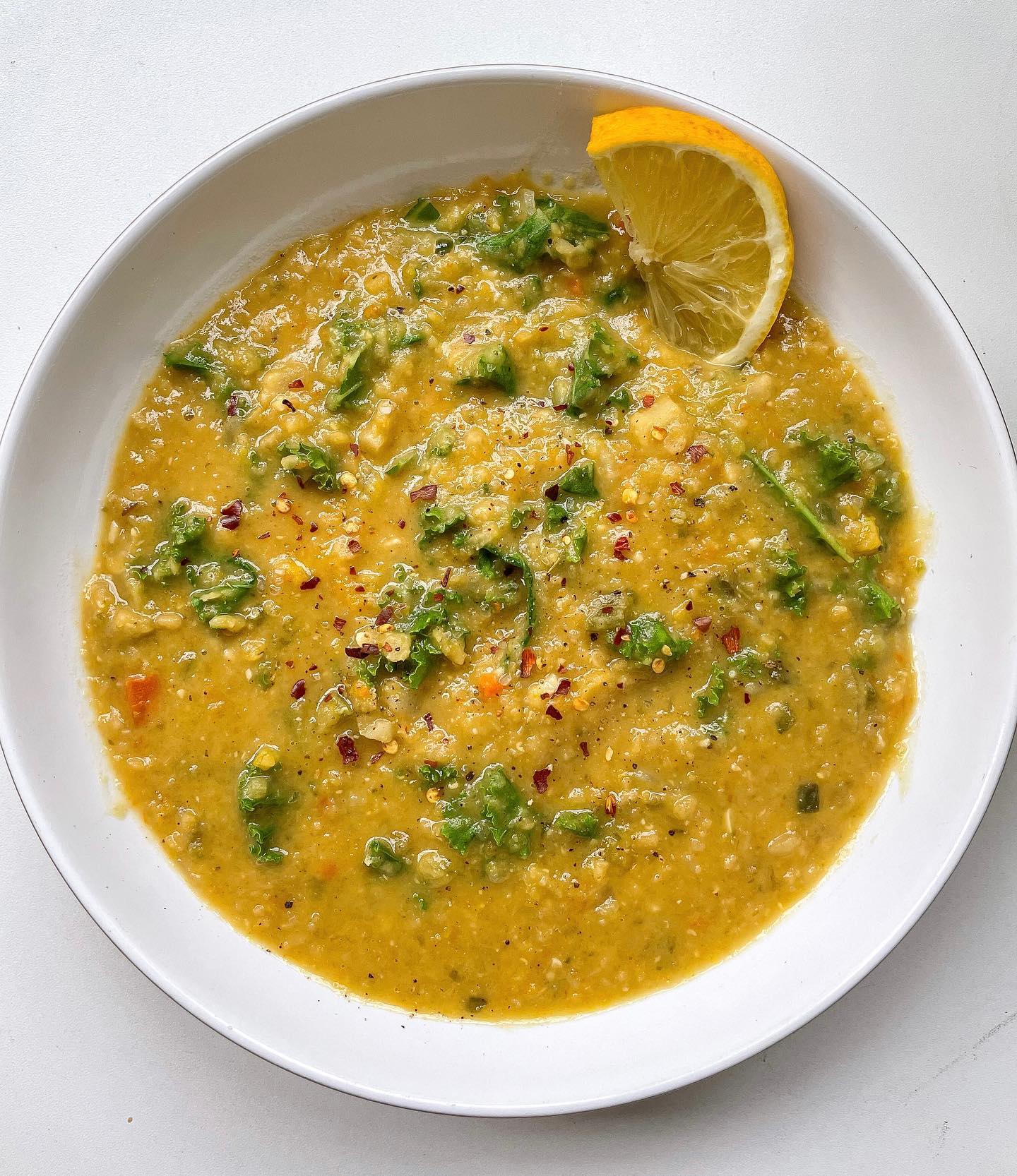 Lemon Lentil and Kale Soup