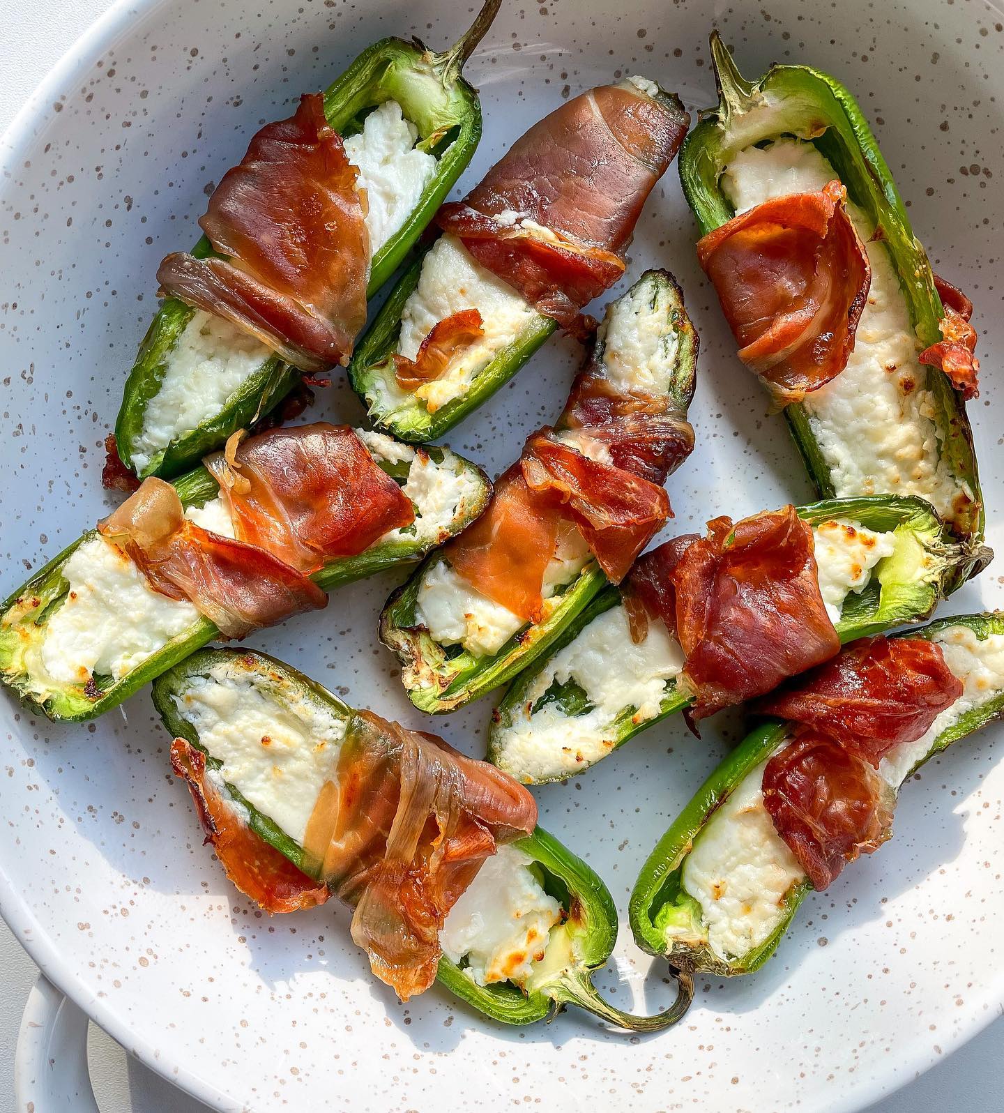 Prosciutto and Cheese Stuffed Jalapeño Poppers