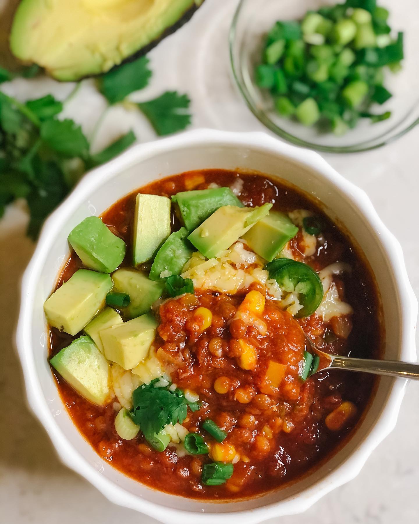 Instant Pot Lentil Chili - Hearty and Delicious Vegetarian Dish