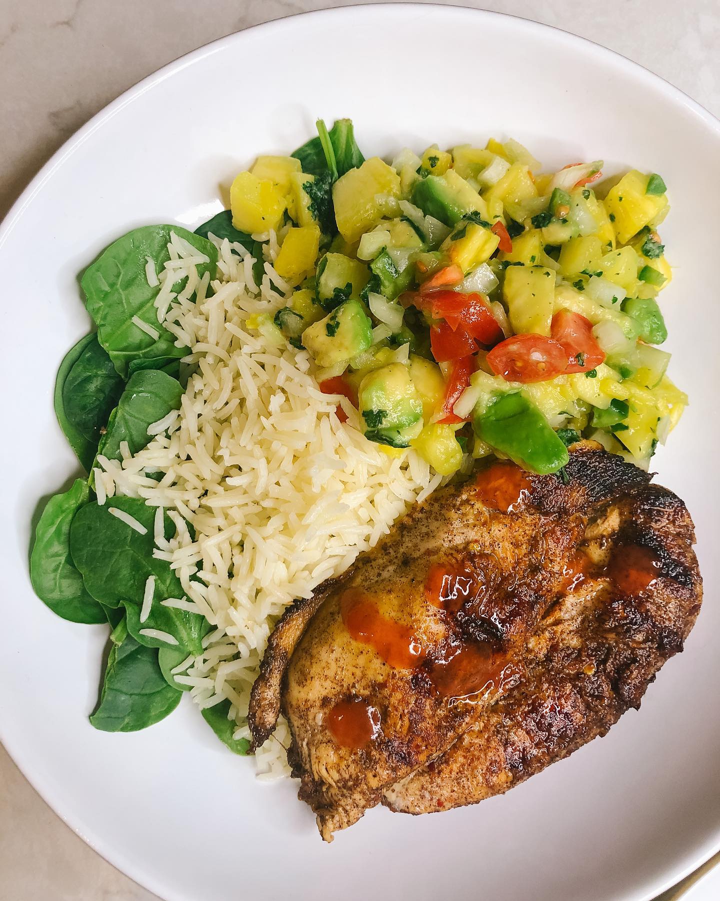 Juicy Jerk Chicken with Pineapple Rice