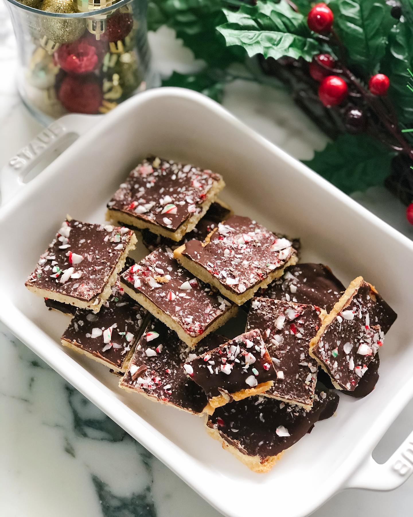 Vegan Paleo Peppermint Bark Bars