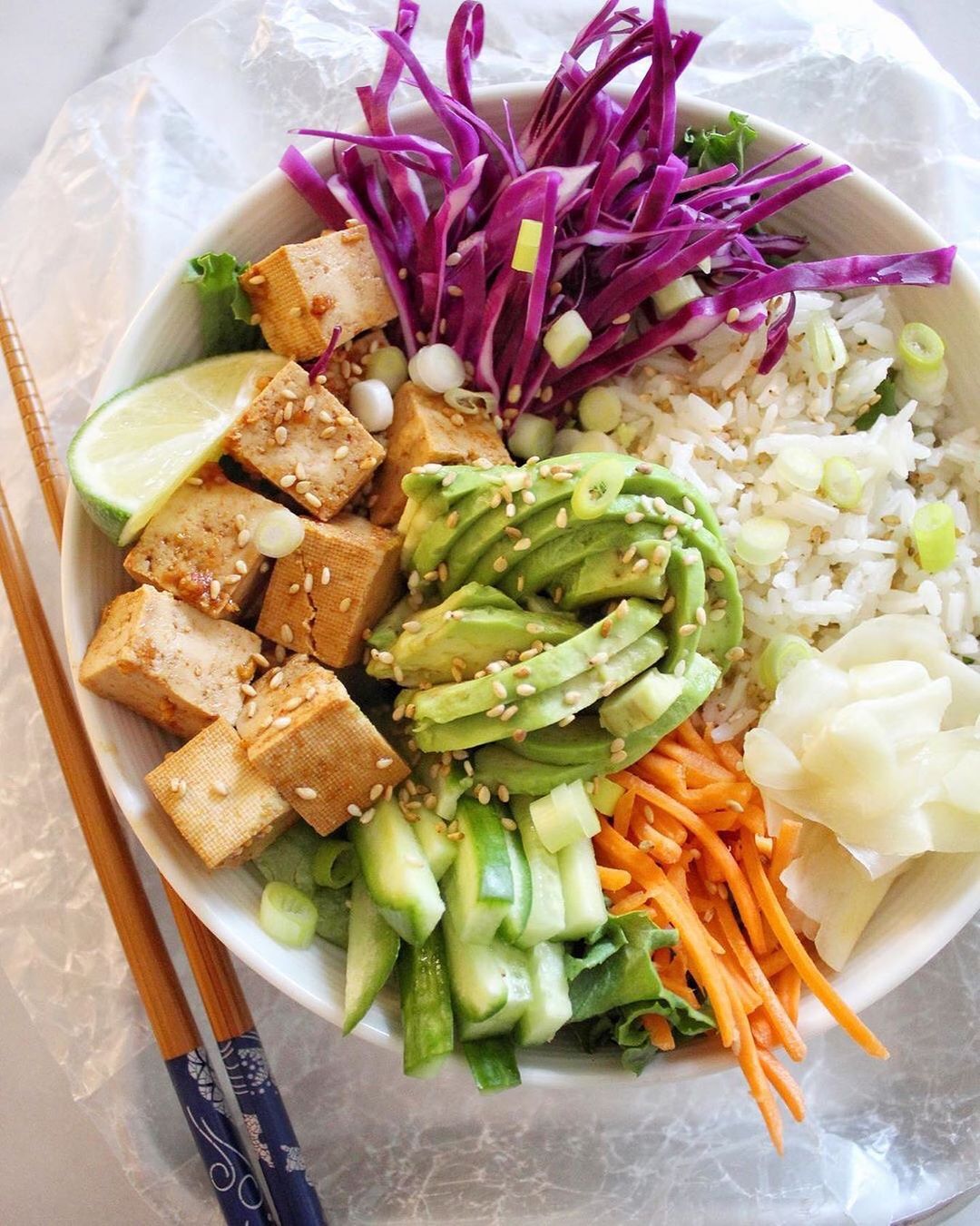 Tofu Poke Bowl⁣