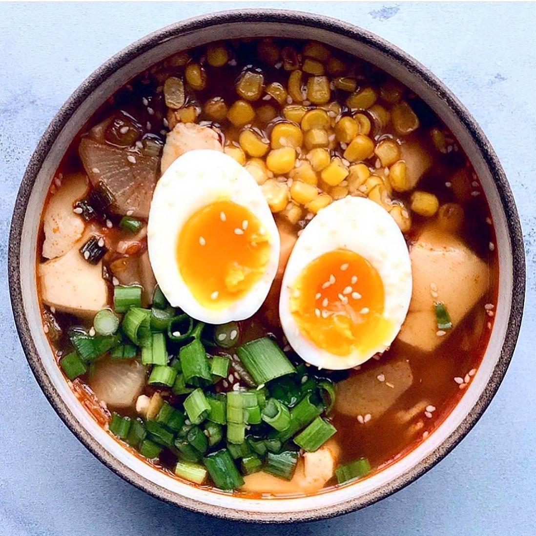 Kimchi Tofu Stew Ramen