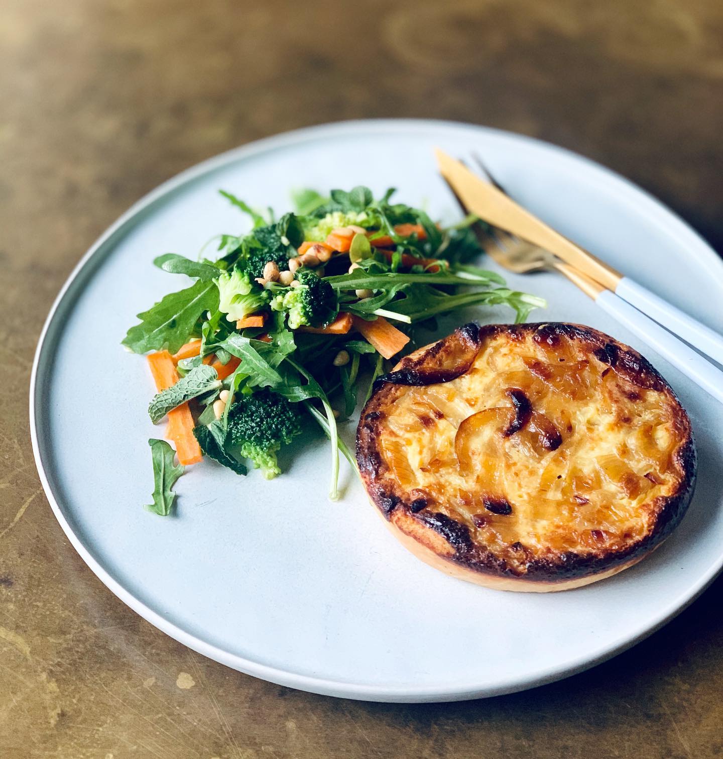 His and Hers Quiche Duo: Caramelized Onion & Brie / Spinach & Feta