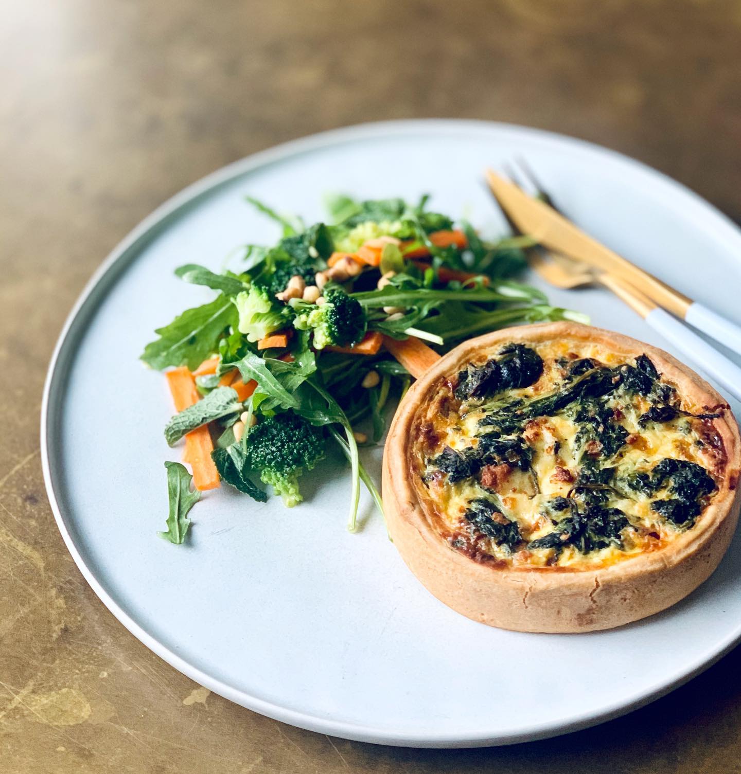 His and Hers Quiche Duo: Caramelized Onion & Brie / Spinach & Feta