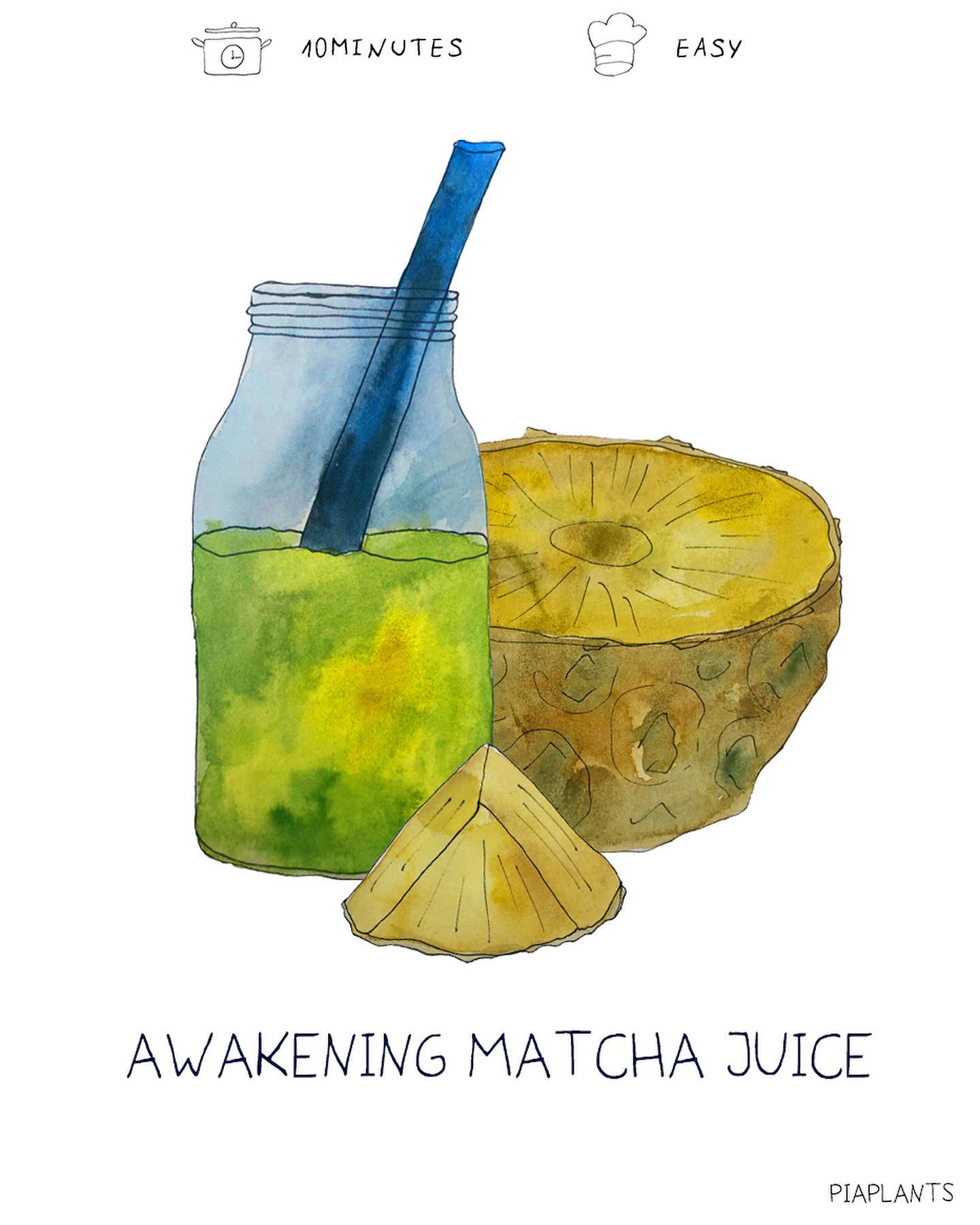 Matcha Green Goddess Morning Juice