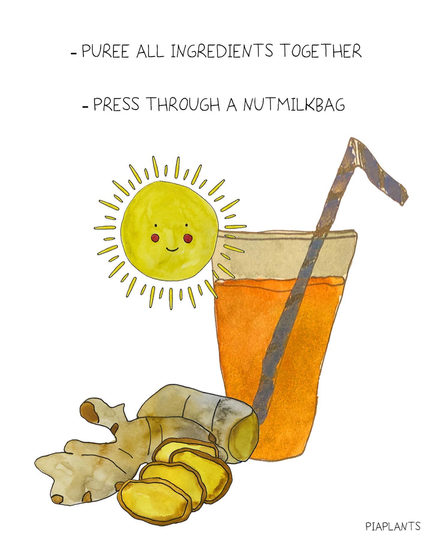 Fresh Turmeric Ginger Energizing Juice
