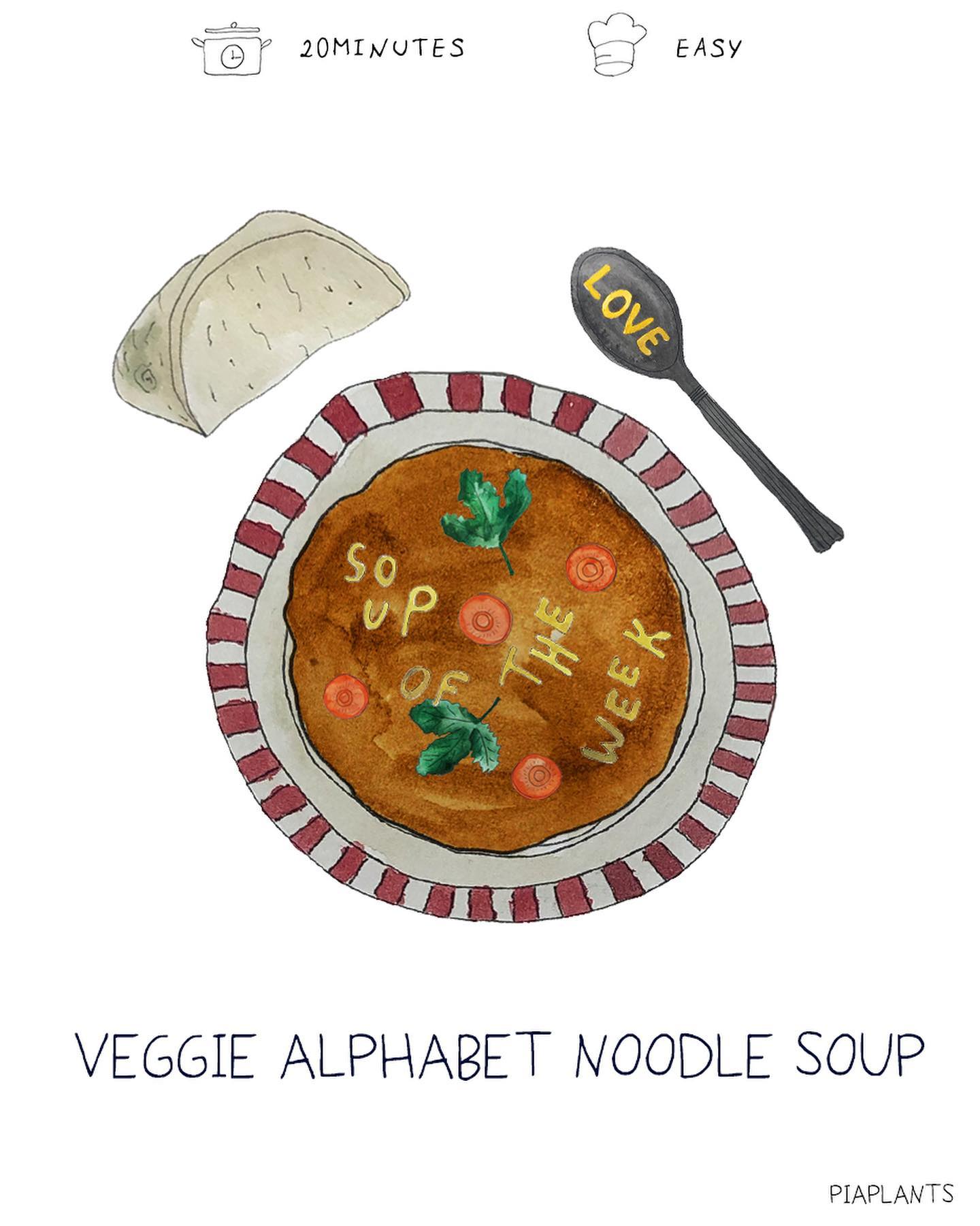 Classic Alphabet Vegetable Soup