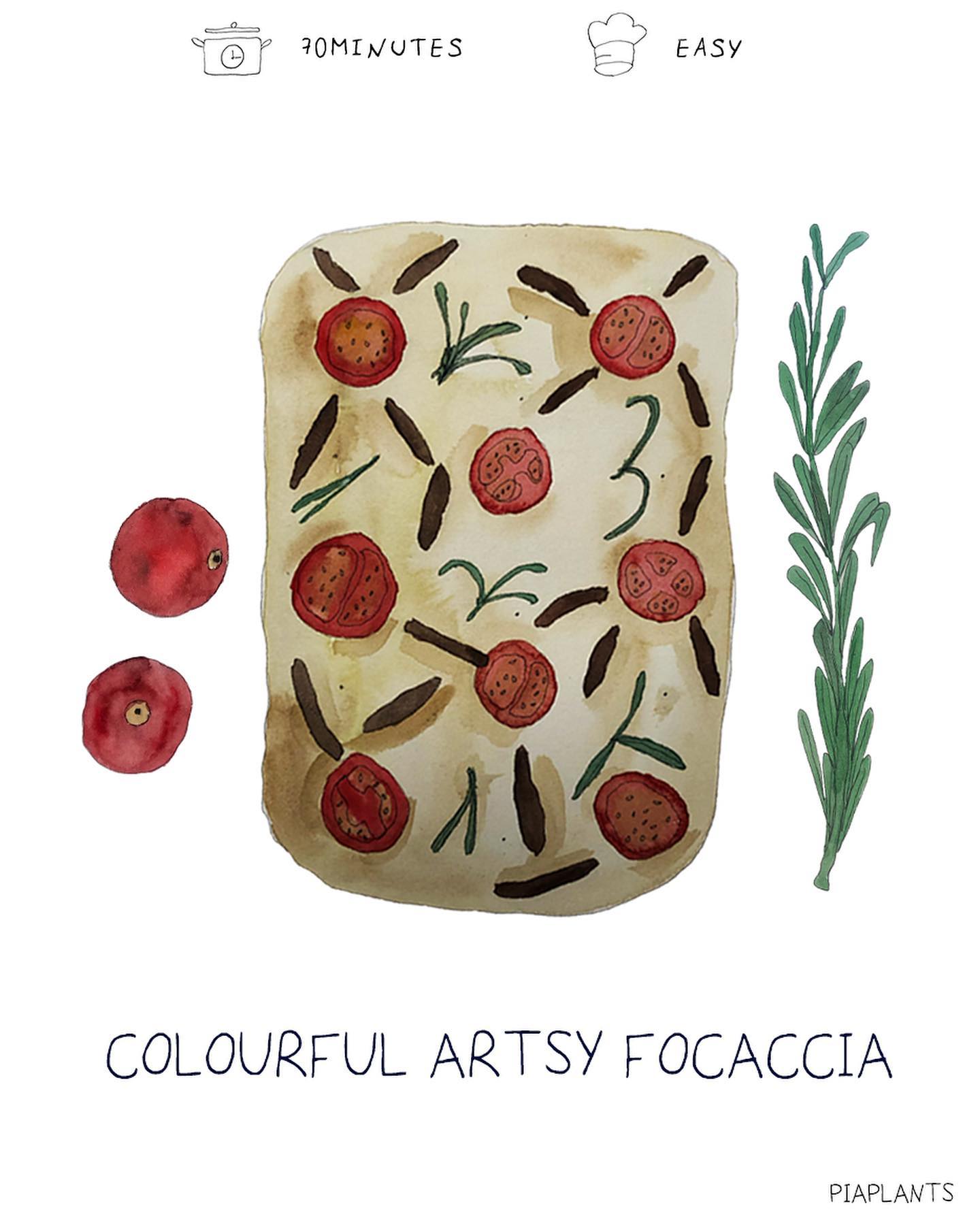 Colorful Spring Focaccia Delight