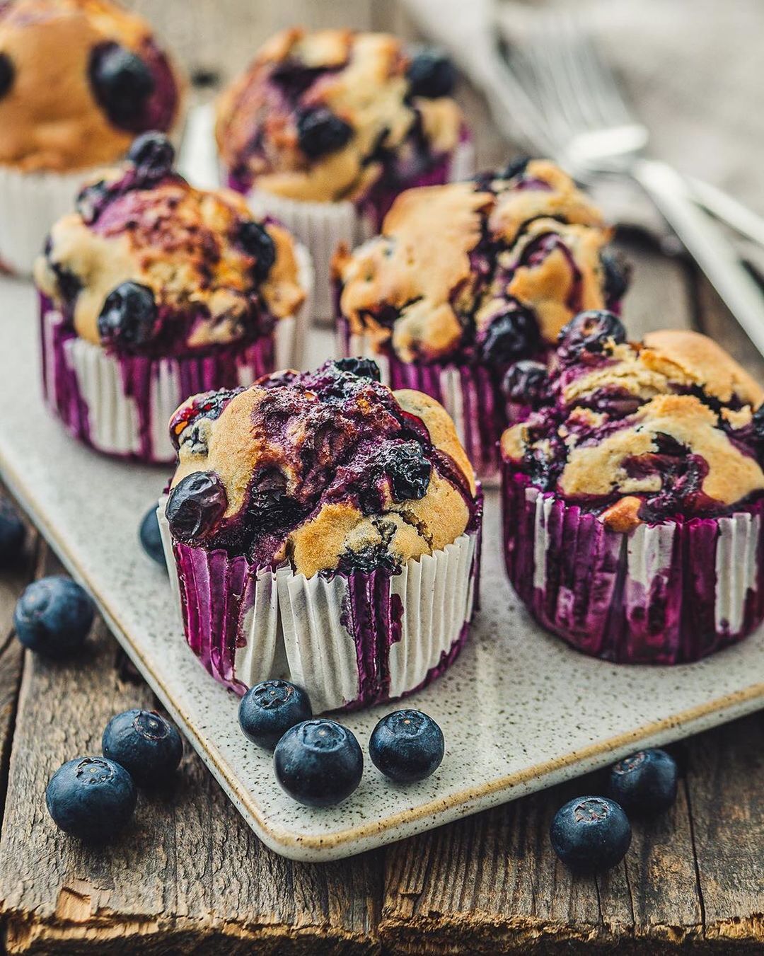 Vegan Blueberry Muffins