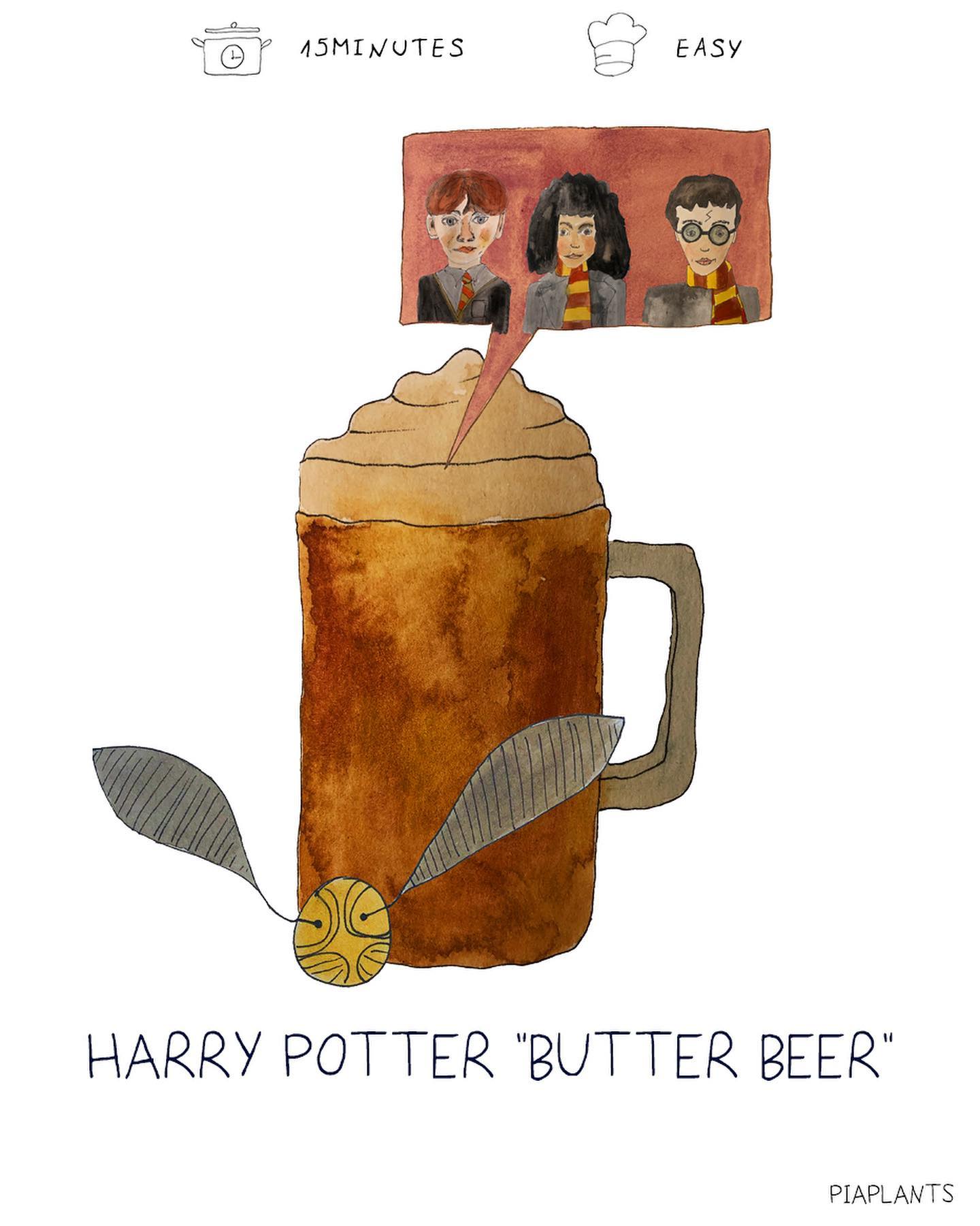Vegan Butter Beer Recipe for Harry Potter Fans
