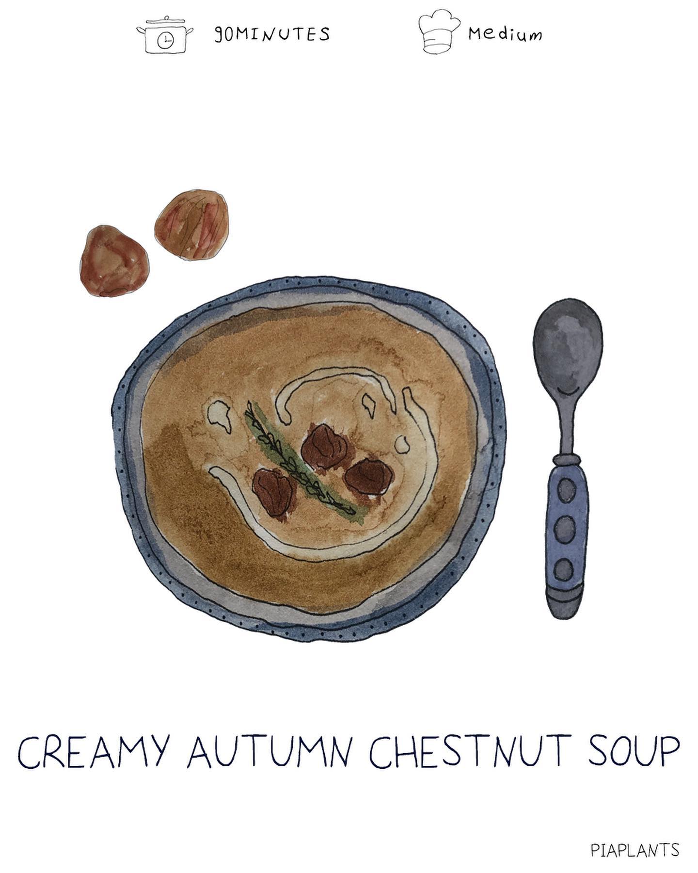 Creamy Chestnut and Mushroom Soup