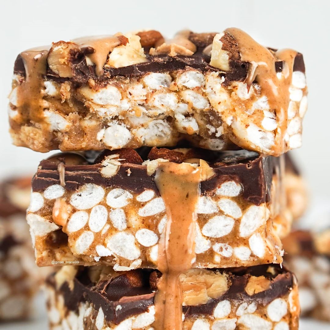 Crispy Coconut Almond Rice Bars