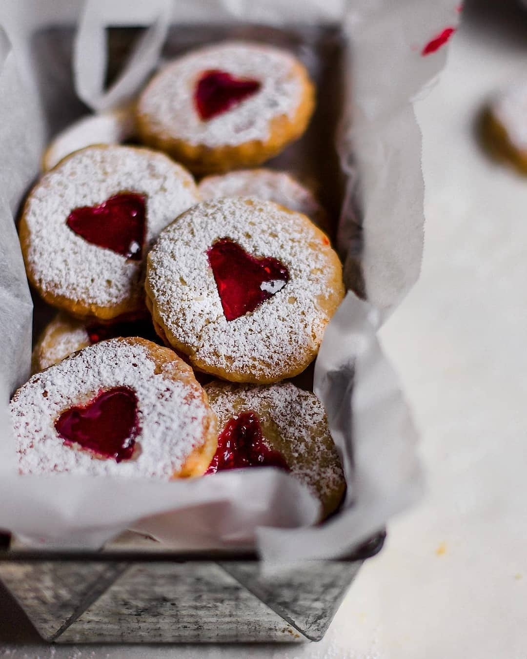 Festive Vegan Linzer Biscuits