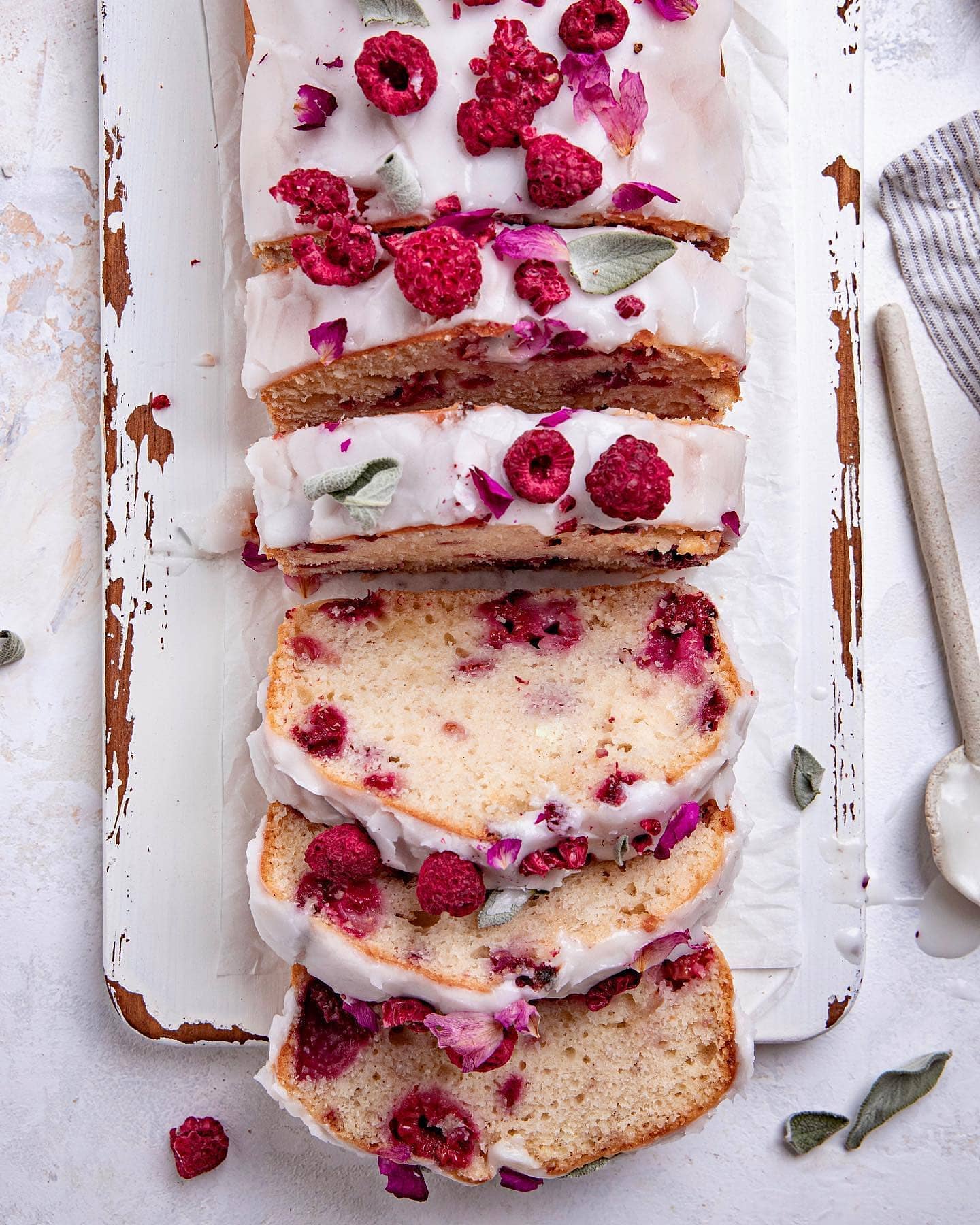 Easy Summer Vegan Raspberry Loaf Cake