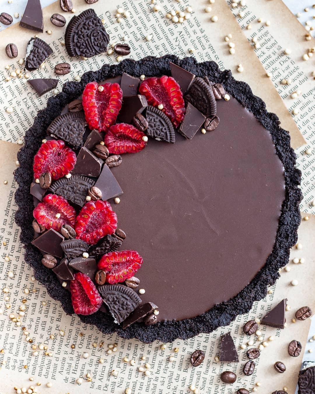 Decadent Vegan Chocolate Coffee Tart