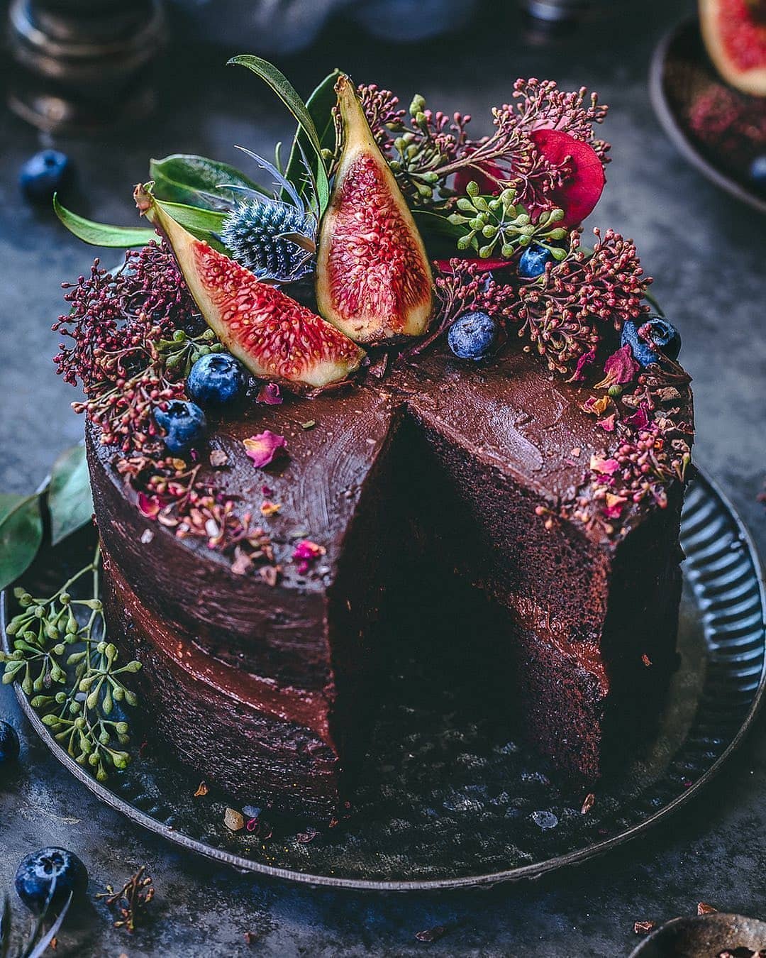 Enchanting Vegan Chocolate Forest Cake