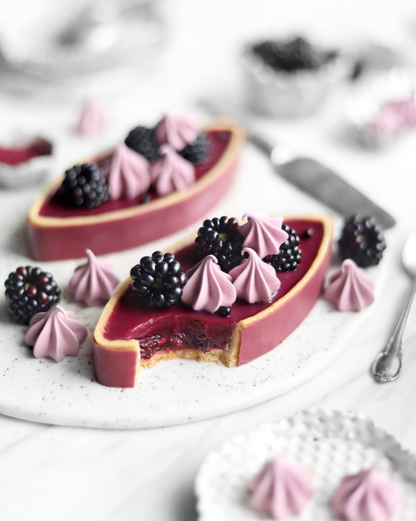 Vegan Blackberry Tart with Lemon Curd