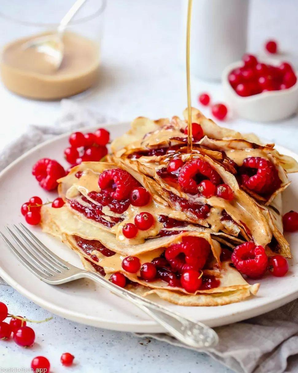 Peanut Butter Jelly Crêpes