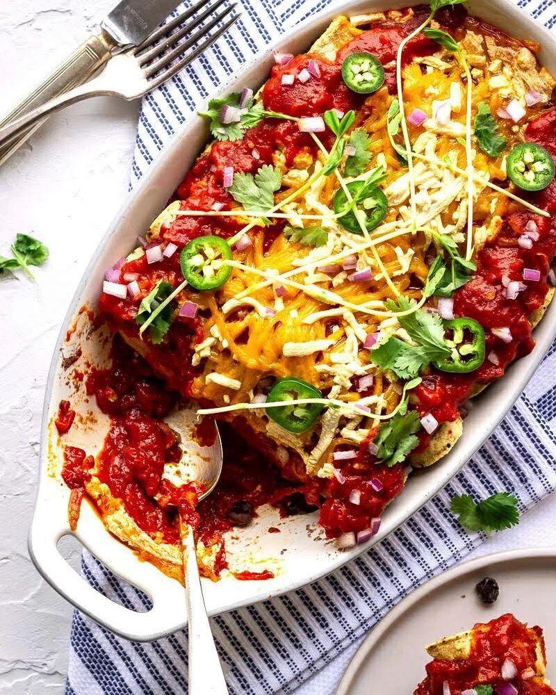 Flavorful Black Bean Enchiladas