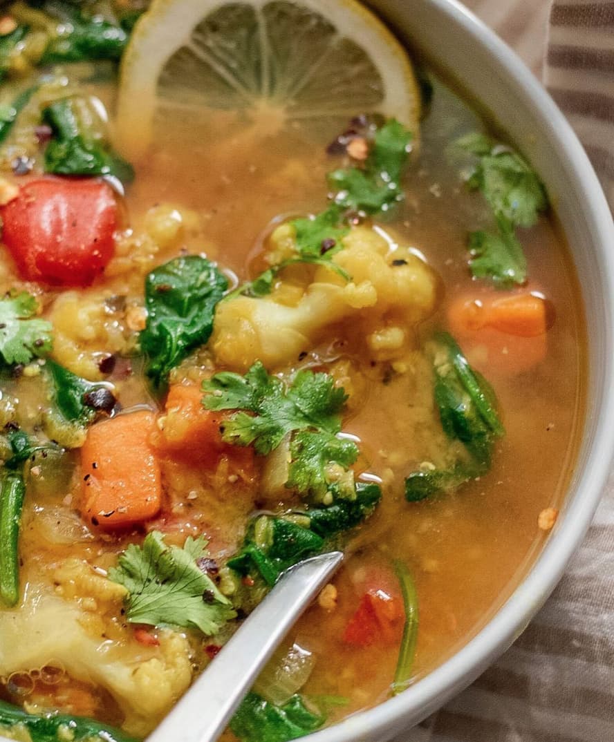 Sweet Potato Red Lentil Soup