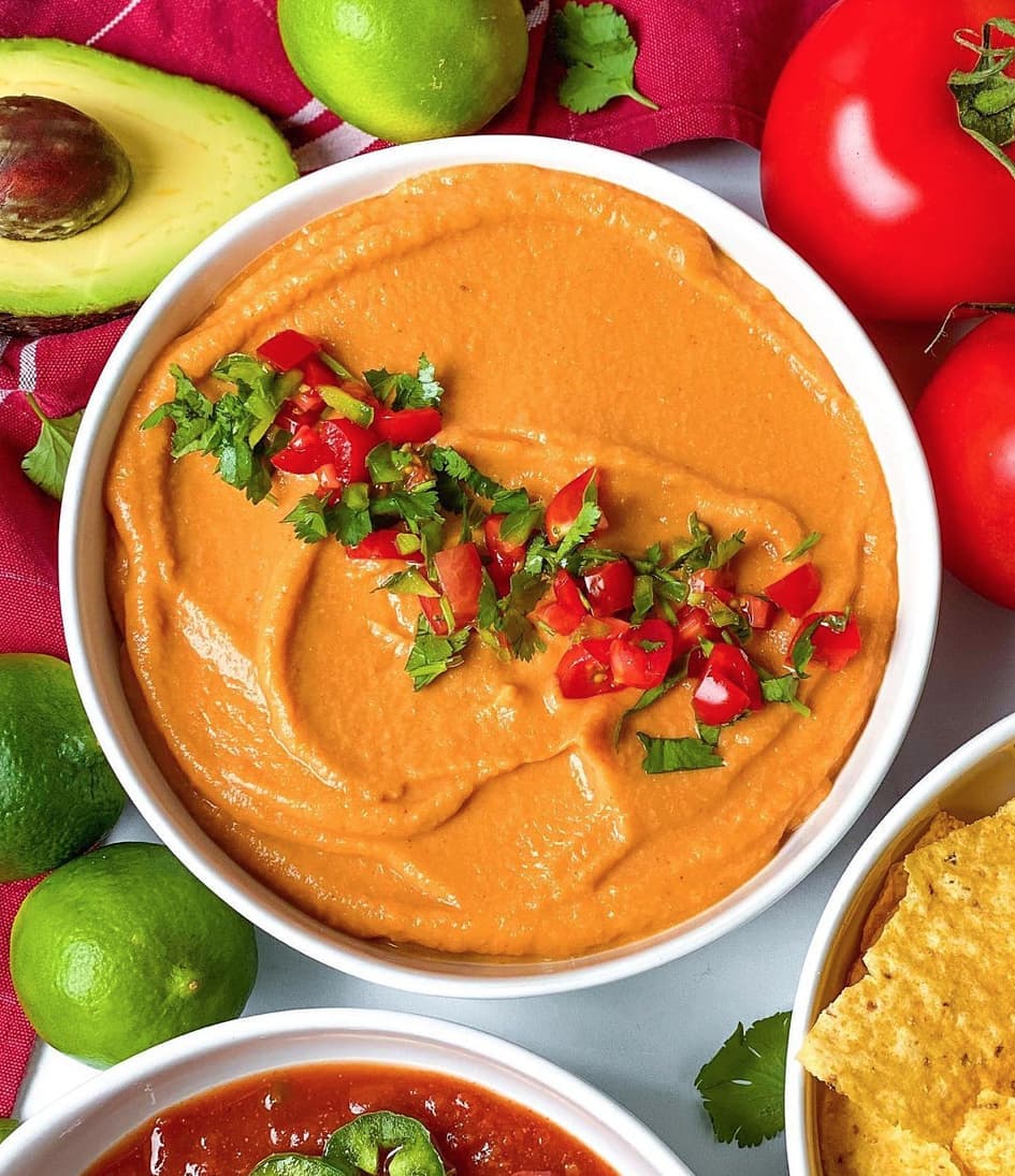 Creamy Vegan Queso Fiesta Dip