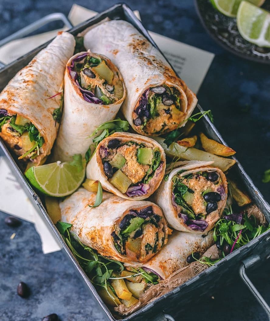 Tofu Burritos with Cashew Salsa
