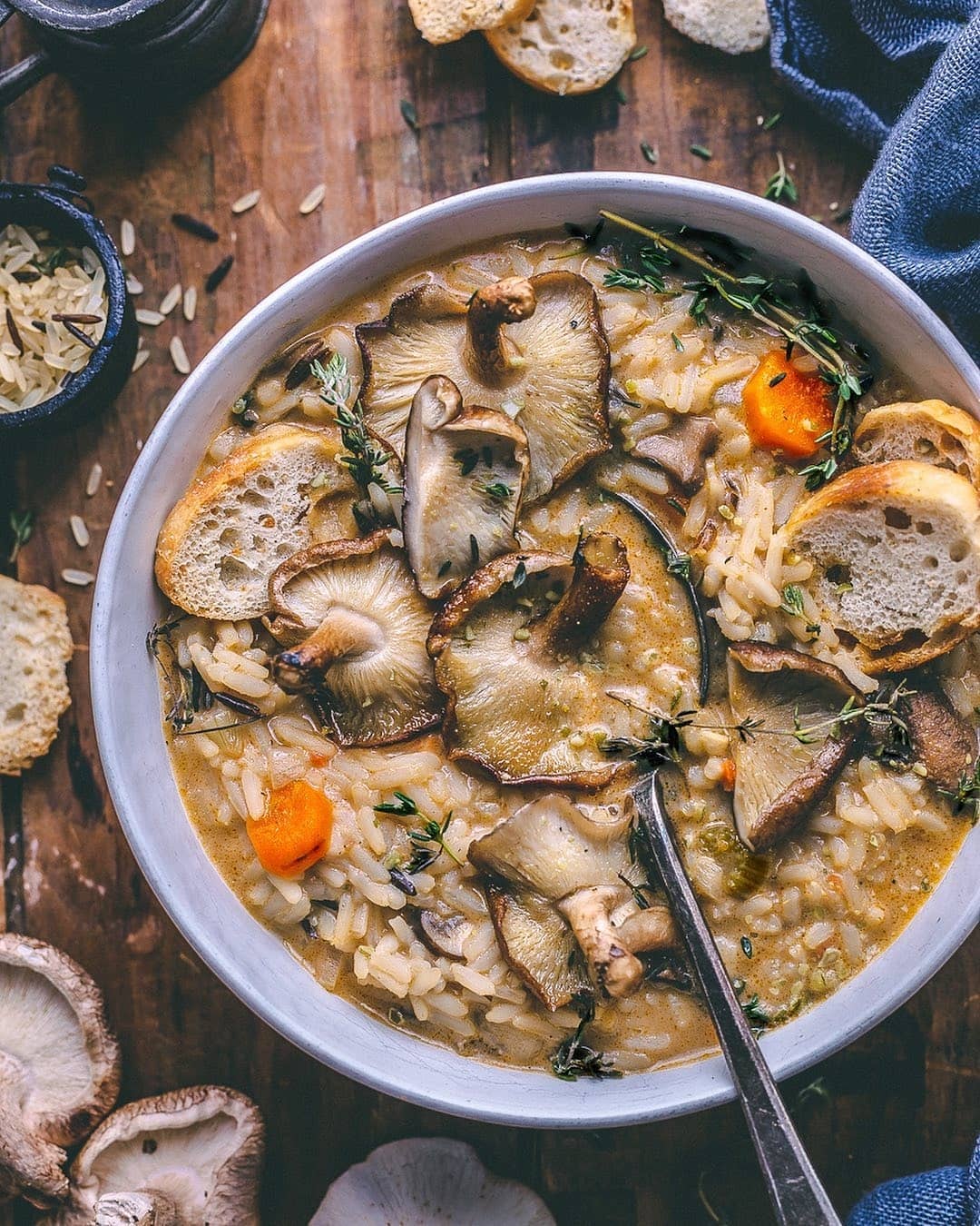 Hearty Mushroom and Wild Rice Soup