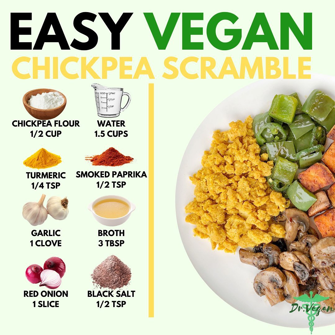 Vegan Chickpea Scrambled Eggs