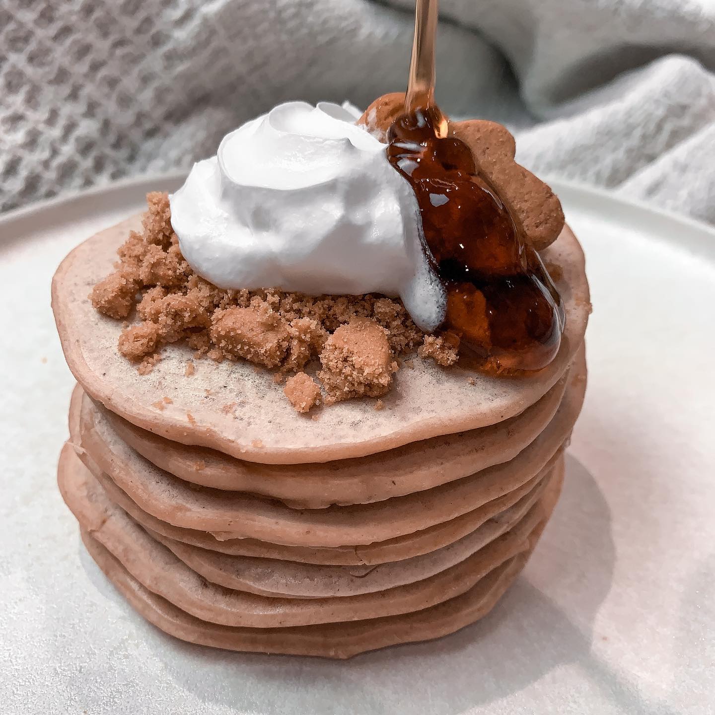 Festive Gingerbread Protein Pancakes