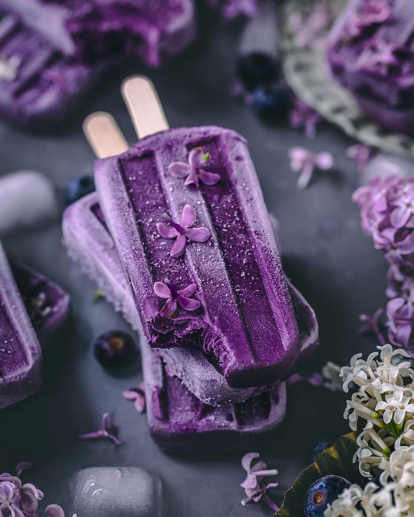 Vegan Blueberry Lollies