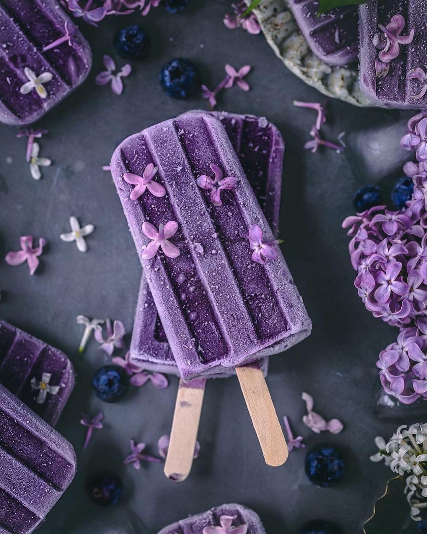 Vegan Blueberry Lollies