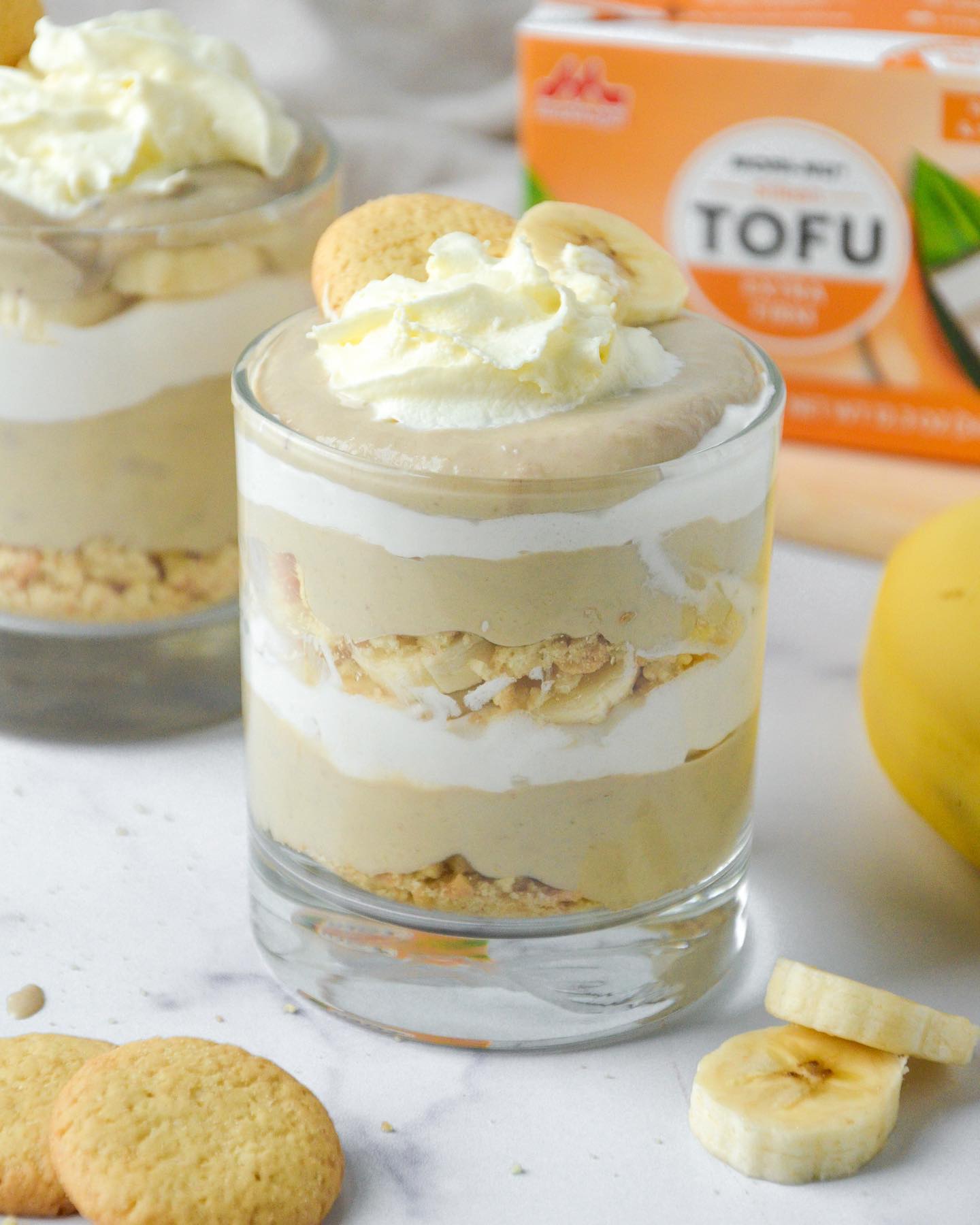 Vegan Banana Pudding with Mori-Nu Silken Tofu