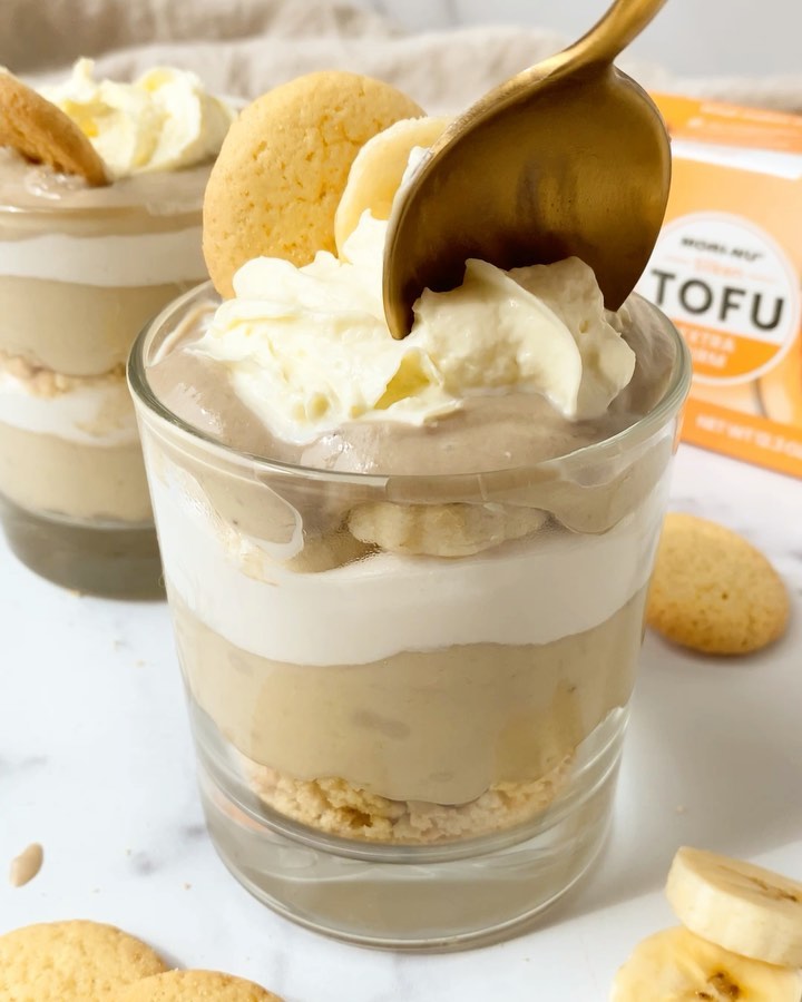 Vegan Banana Pudding with Mori-Nu Silken Tofu