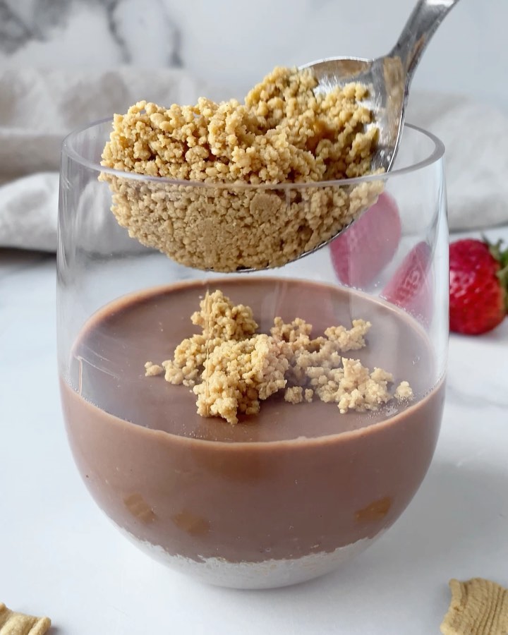 Healthy Chocolate Cheesecakes with Catalina Crunch