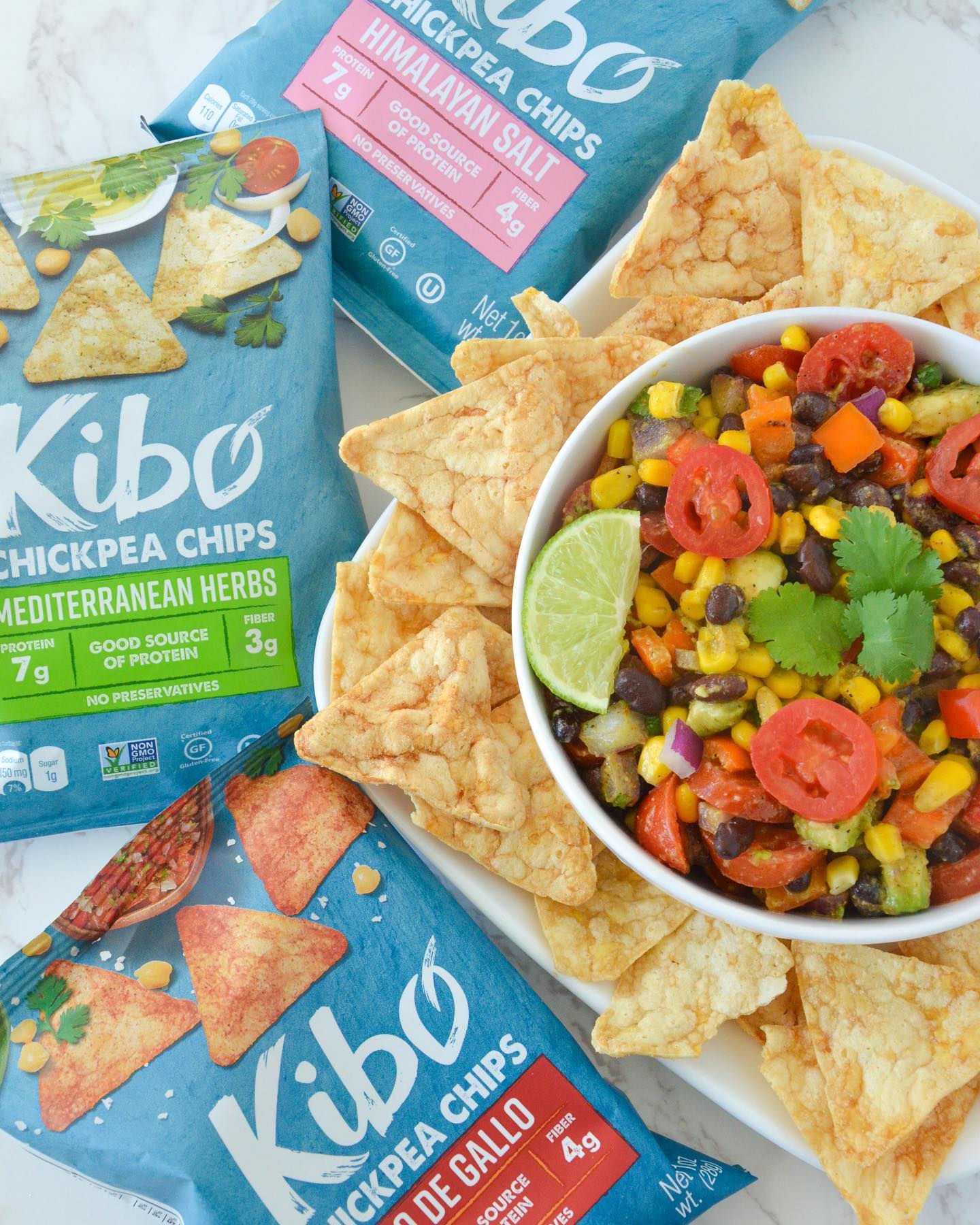 Flavorful Cowboy Caviar Dip and Kibo Chickpea Chips Giveaway