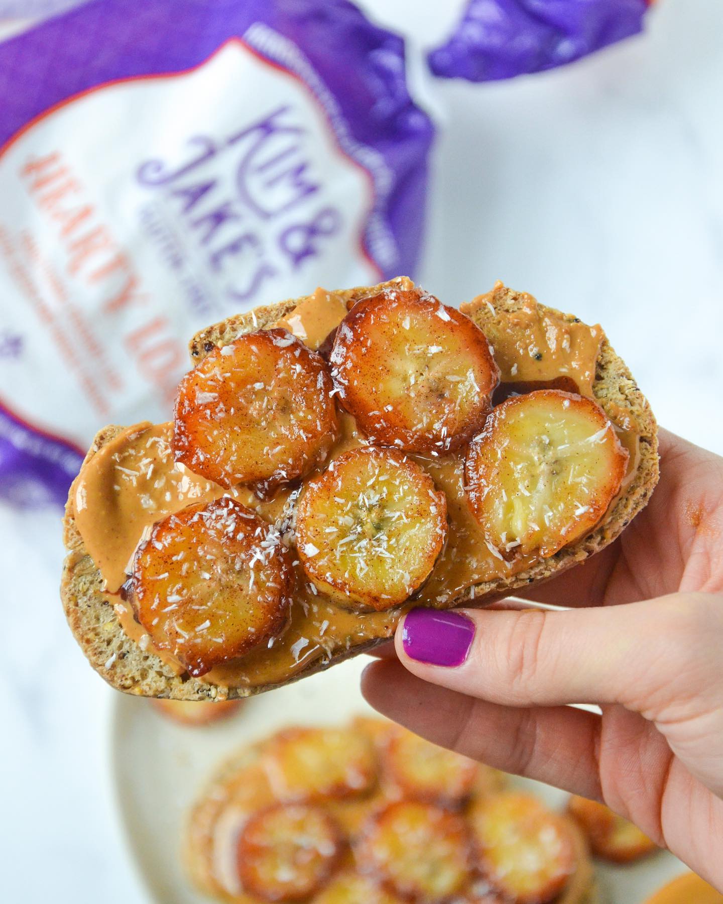 Caramelized Banana Toast with Gluten-Free Bread