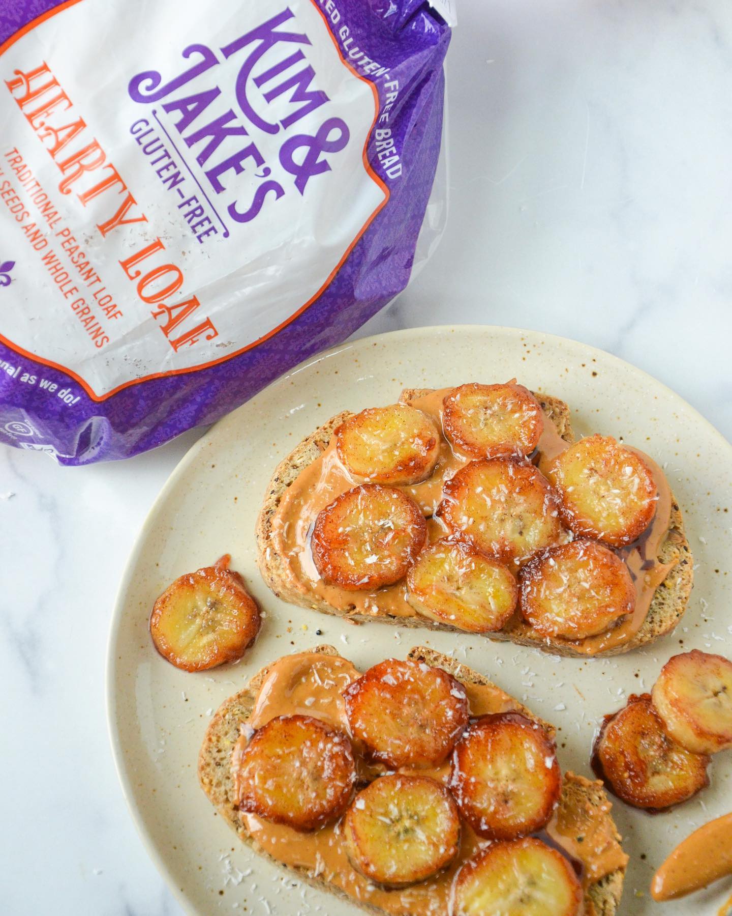 Caramelized Banana Toast with Gluten-Free Bread