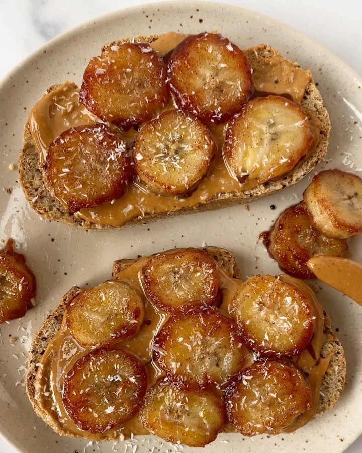 Caramelized Banana Toast with Gluten-Free Bread