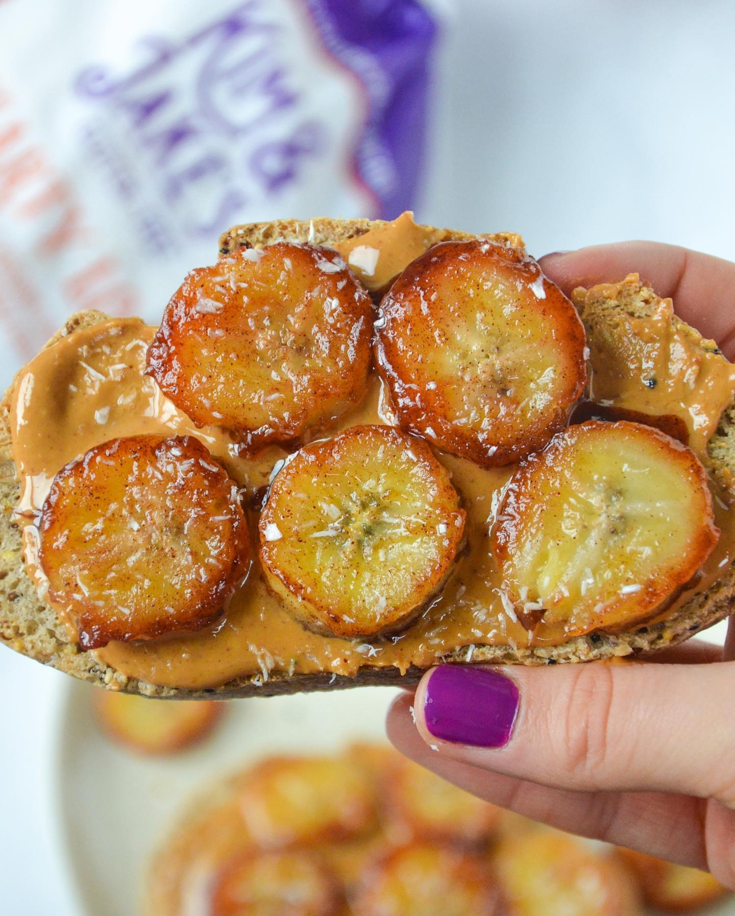 Caramelized Banana Toast with Gluten-Free Bread