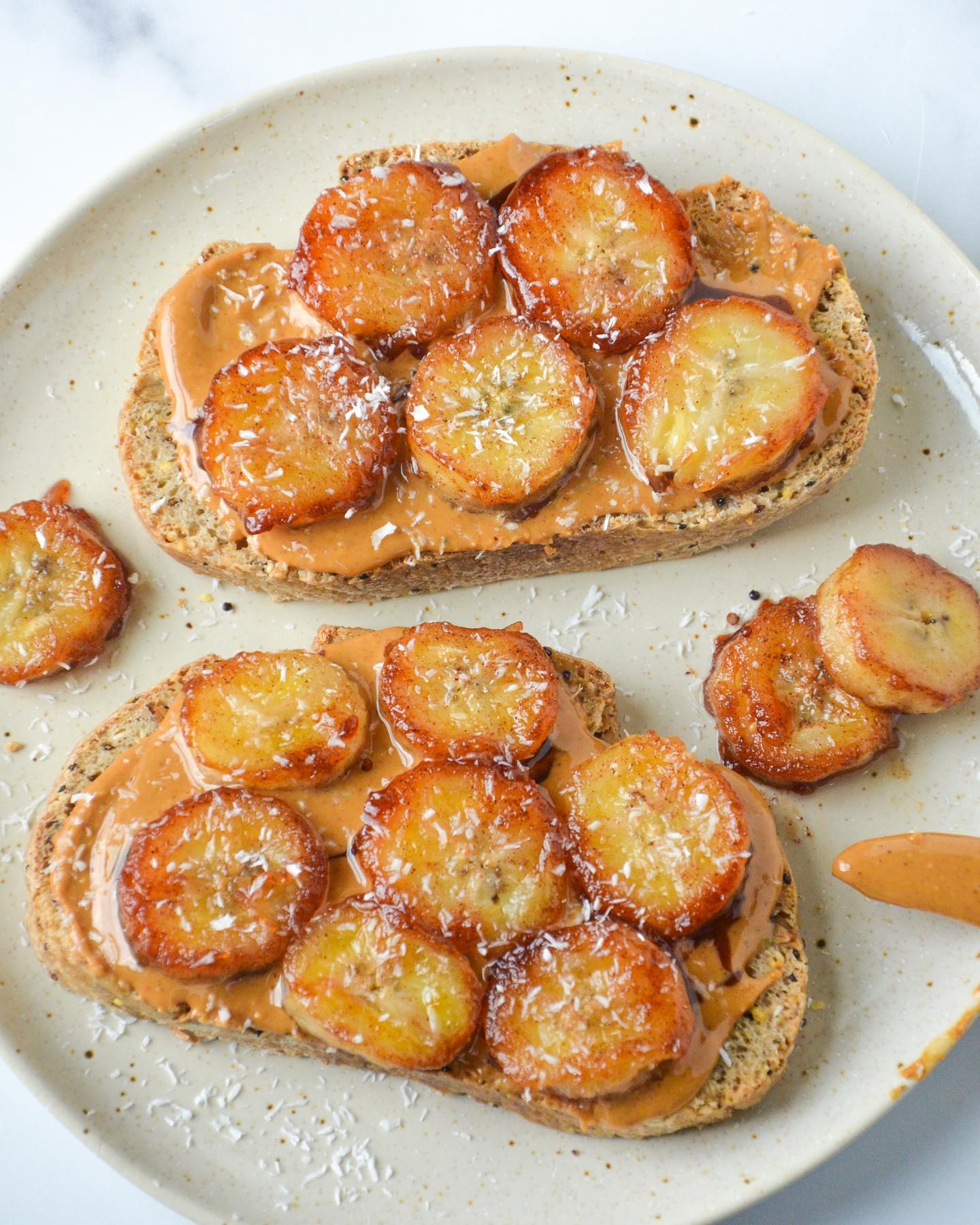 Caramelized Banana Toast with Gluten-Free Bread