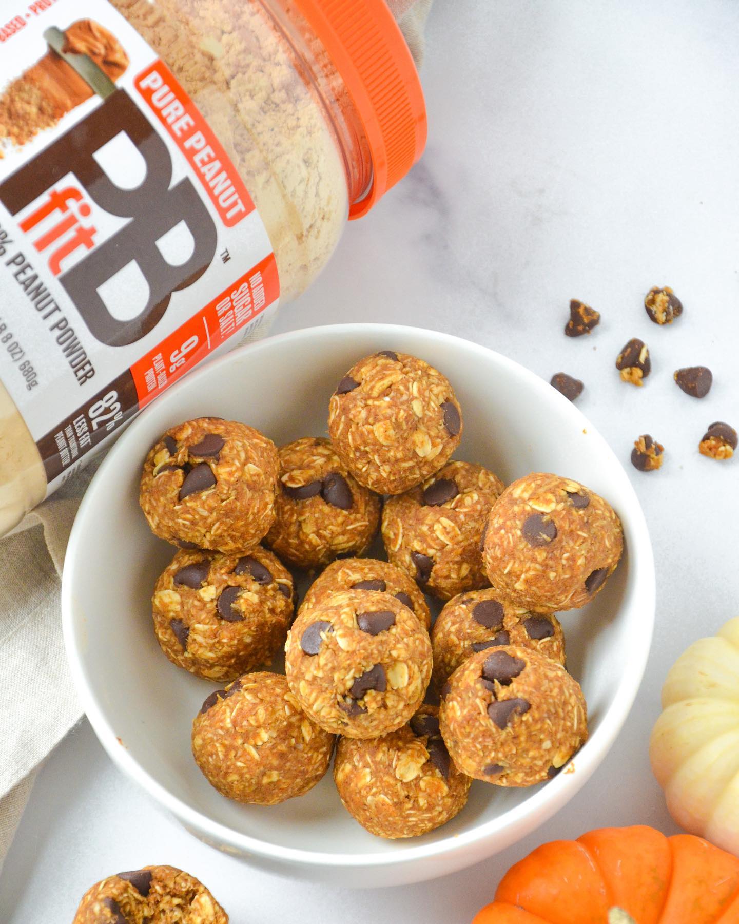 Pumpkin Protein Bites with Pbfit