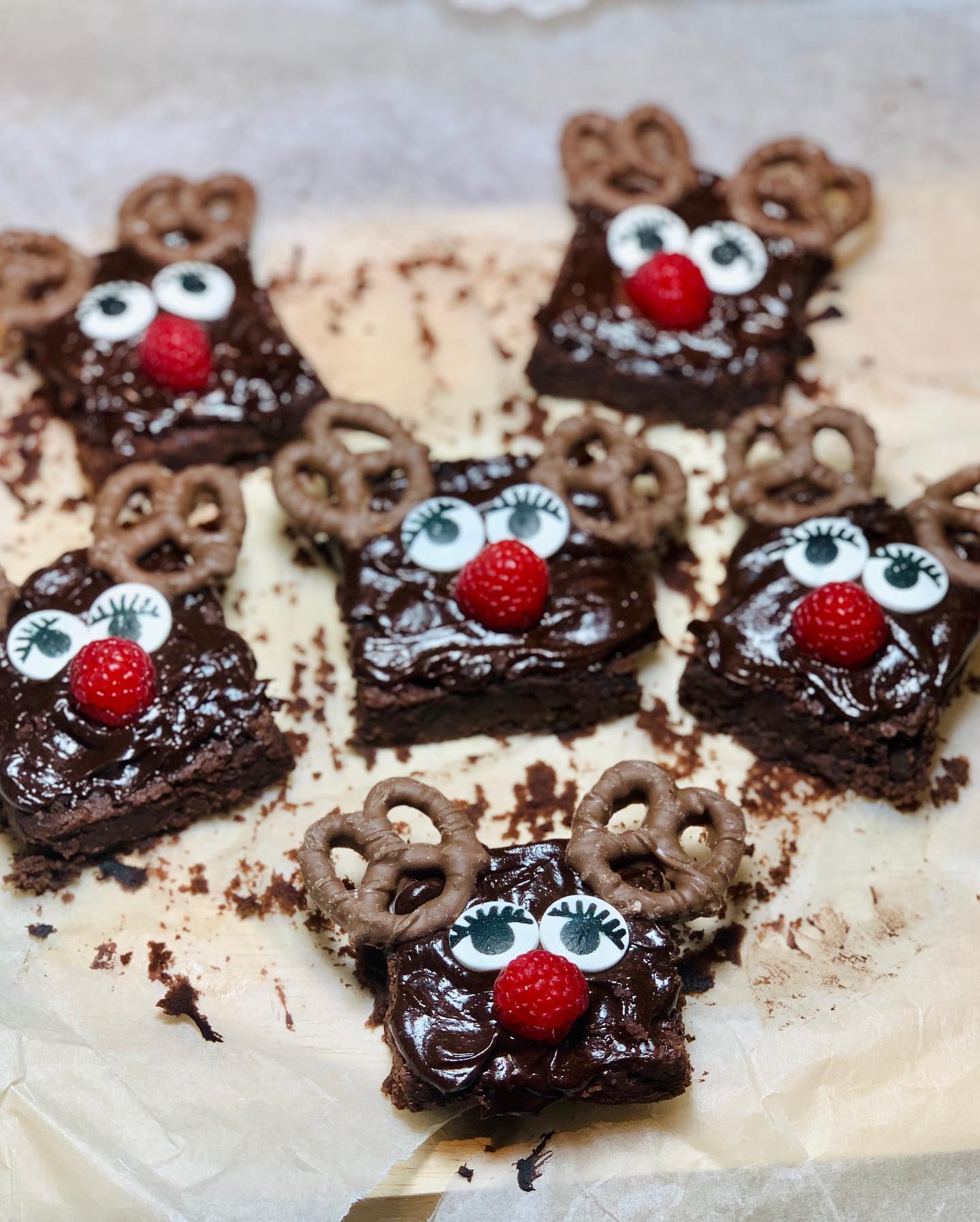 Festive Black Bean Chocolate Brownies