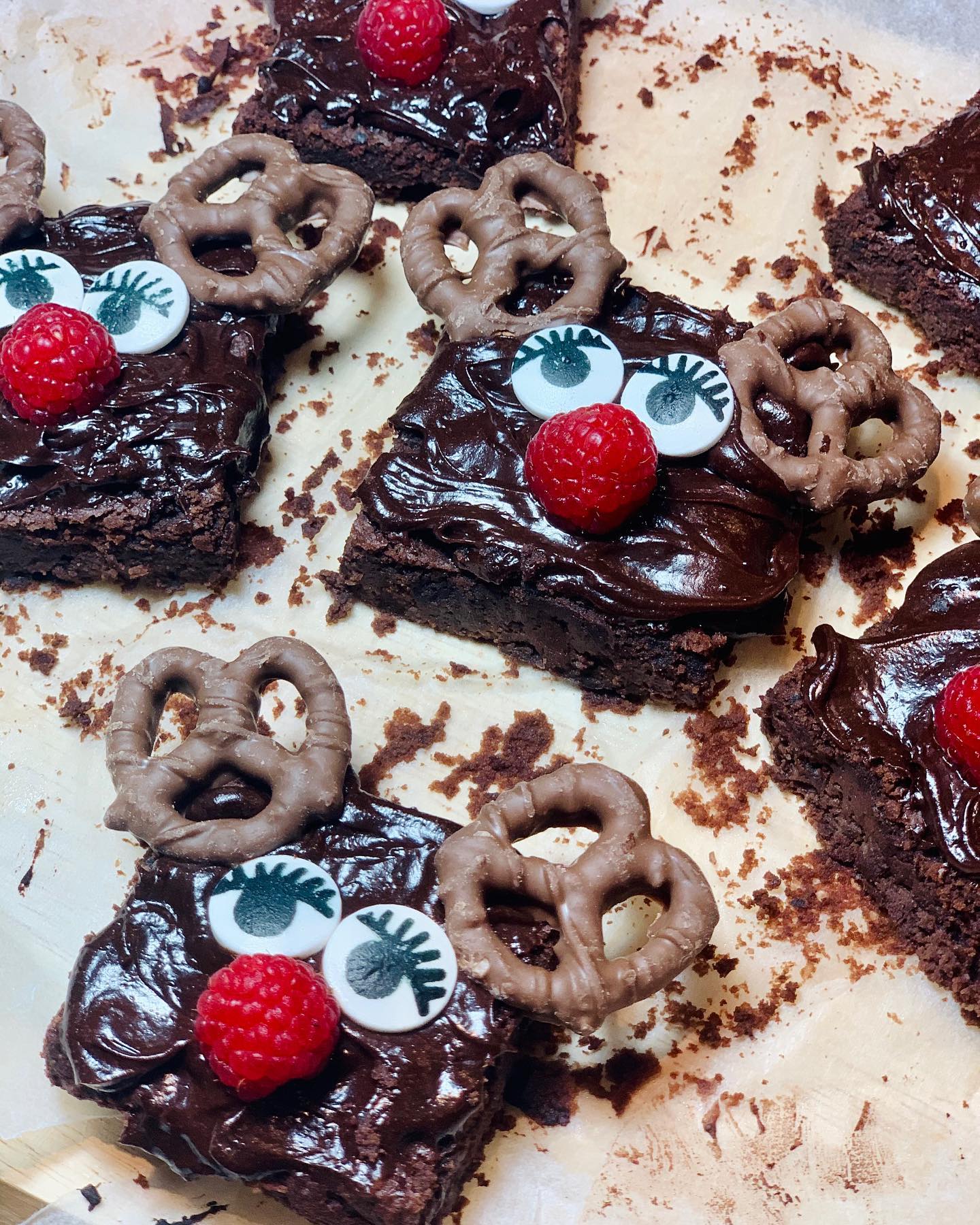 Festive Black Bean Chocolate Brownies