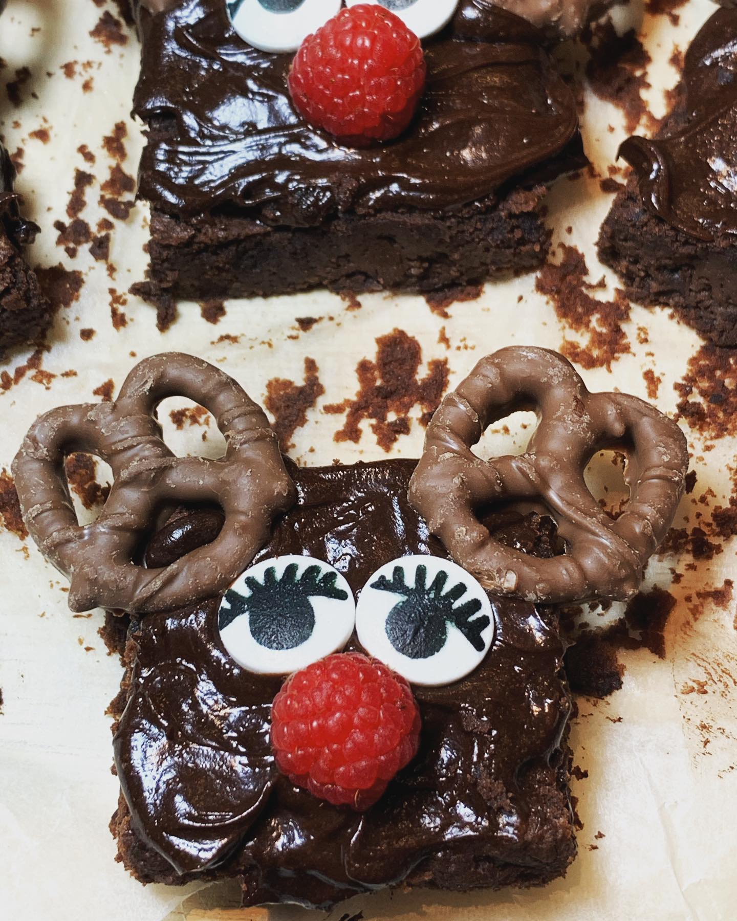 Festive Black Bean Chocolate Brownies