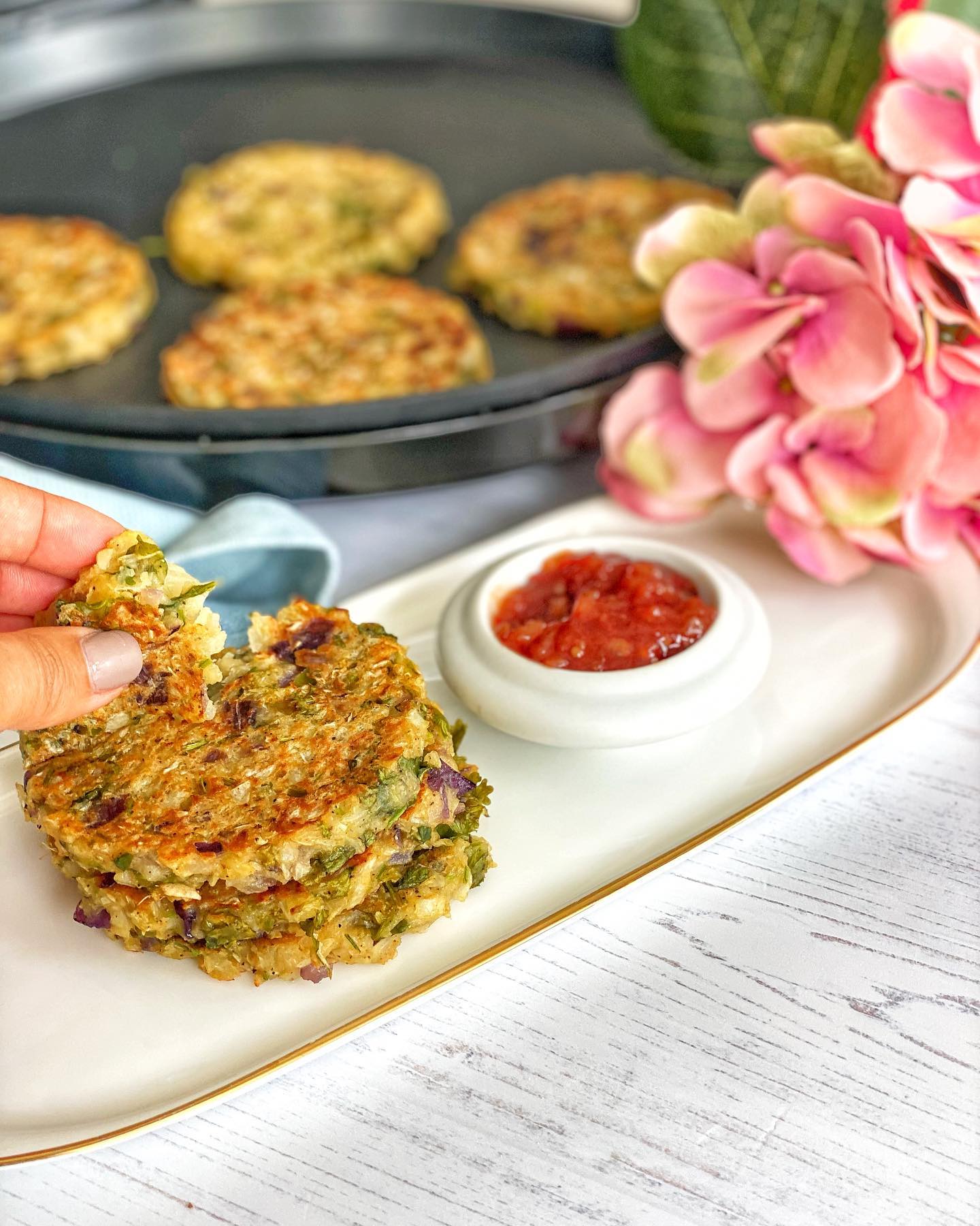 Vegan Cabbage Fritters
